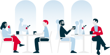 デンソー_創立記念_雑談のイラスト